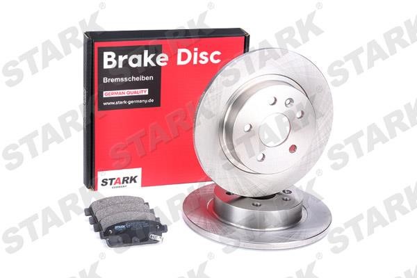 Stark SKBK-1090213 Brake discs with pads rear non-ventilated, set SKBK1090213