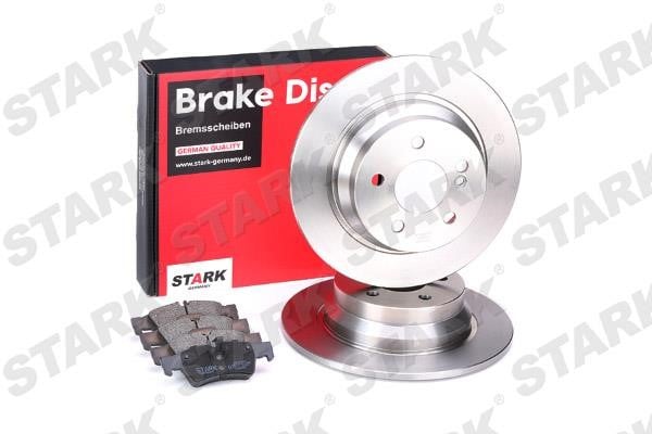 Stark SKBK-1090162 Brake discs with pads rear non-ventilated, set SKBK1090162
