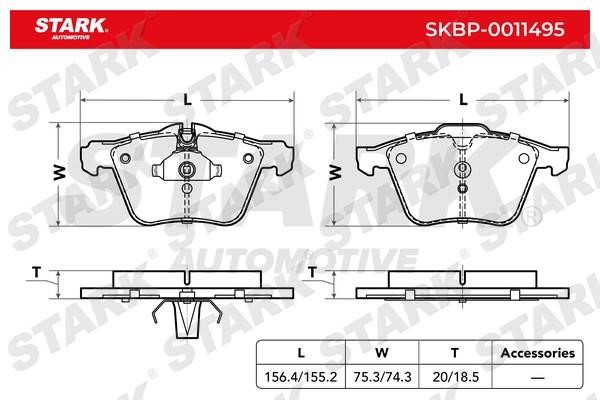 Stark SKBP-0011495 Brake Pad Set, disc brake SKBP0011495