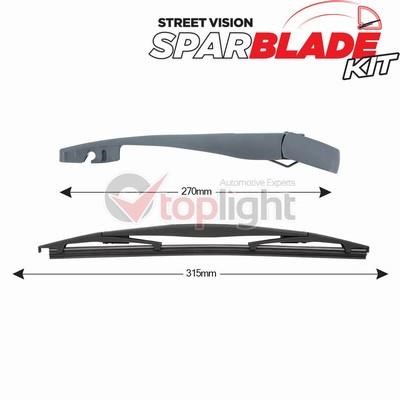 TopLight TRA-S13L2 Wiper Arm Set, window cleaning TRAS13L2