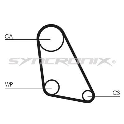 SYNCRONIX SY0534N Timing belt SY0534N