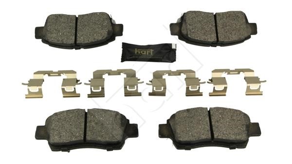 Brake pad Toyota Echo: 248873 Hart Brake pad set