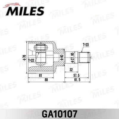 Joint kit, drive shaft Miles GA10107