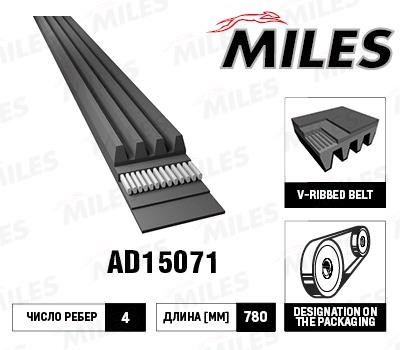 Miles AD15071 V-Ribbed Belt AD15071