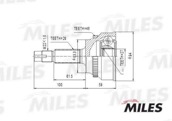 Miles GA20496 Joint Kit, drive shaft GA20496