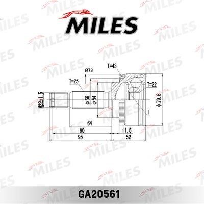 Miles GA20561 Joint kit, drive shaft GA20561