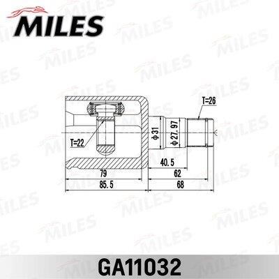 Miles GA11032 Joint kit, drive shaft GA11032