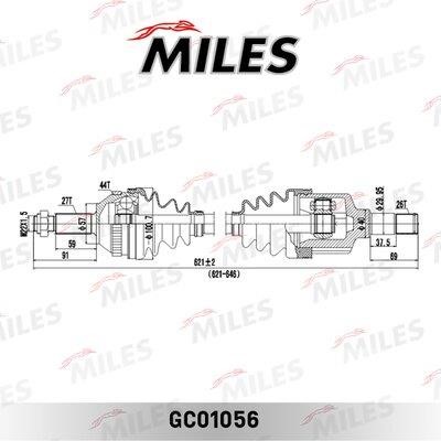 Miles GC01056 Drive shaft GC01056