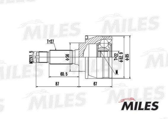 Joint Kit, drive shaft Miles GA20422