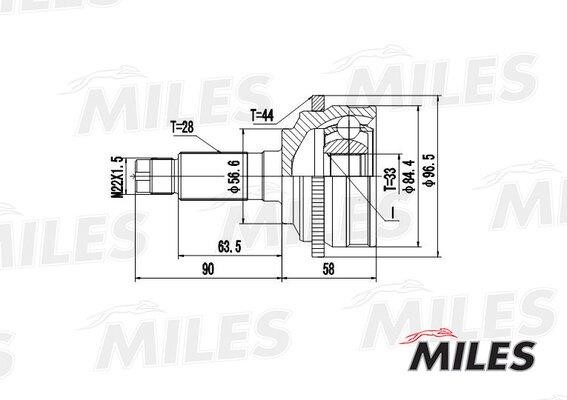 Miles GA20221 Joint kit, drive shaft GA20221