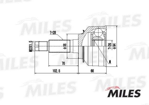 Miles GA20170 Joint kit, drive shaft GA20170
