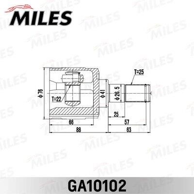 Miles GA10102 Joint kit, drive shaft GA10102