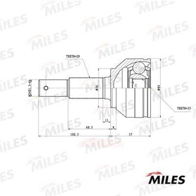 Miles GA20666 Joint kit, drive shaft GA20666