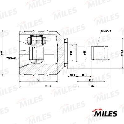Miles GA10069 Joint kit, drive shaft GA10069