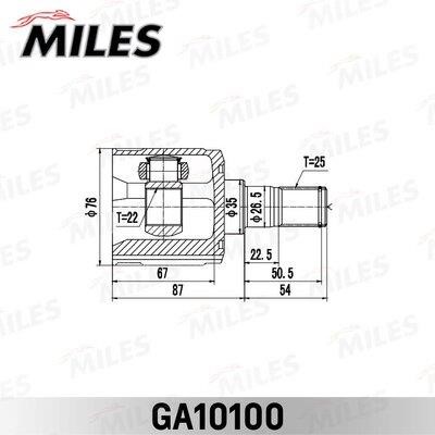 Miles GA10100 Joint kit, drive shaft GA10100