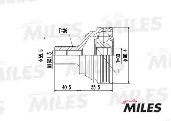 Miles GA20025 Joint Kit, drive shaft GA20025