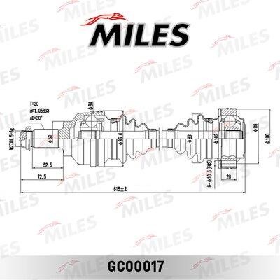 Miles GC00017 Drive shaft GC00017