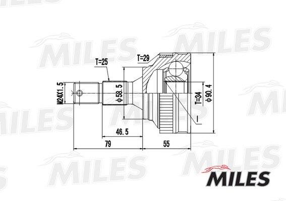 Miles GA20053 Joint kit, drive shaft GA20053