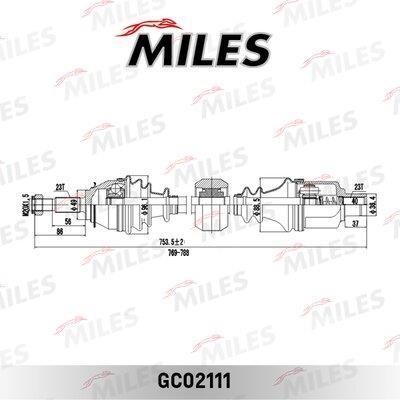 Miles GC02111 Drive shaft GC02111