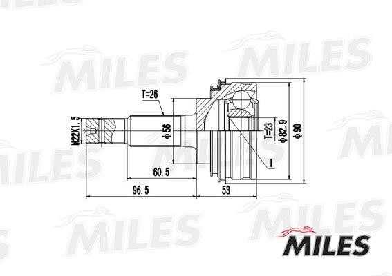 Miles GA20480 Joint kit, drive shaft GA20480
