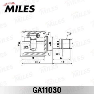Miles GA11030 Joint kit, drive shaft GA11030