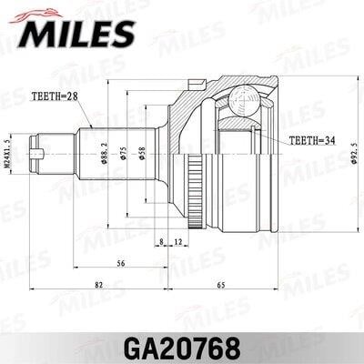 Miles GA20768 Joint kit, drive shaft GA20768
