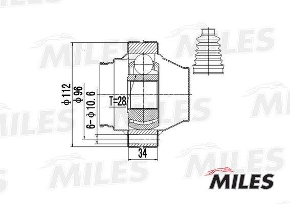 Joint Kit, drive shaft Miles GA10039