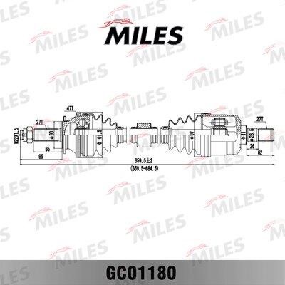 Miles GC01180 Drive shaft GC01180