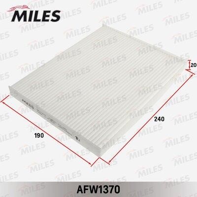 Miles AFW1370 Filter, interior air AFW1370