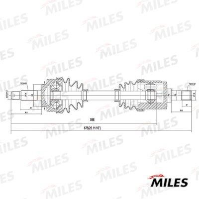 Miles GC01158 Drive shaft GC01158