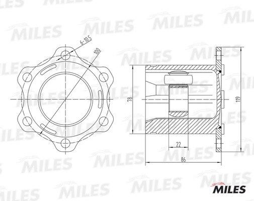Miles GA10008 CV joint GA10008