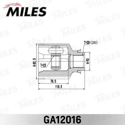 Miles GA12016 Joint kit, drive shaft GA12016