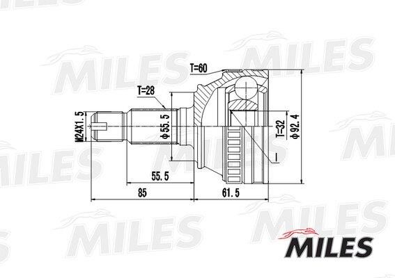 Miles GA20204 Joint kit, drive shaft GA20204