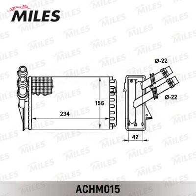 Miles ACHM015 Heat exchanger, interior heating ACHM015