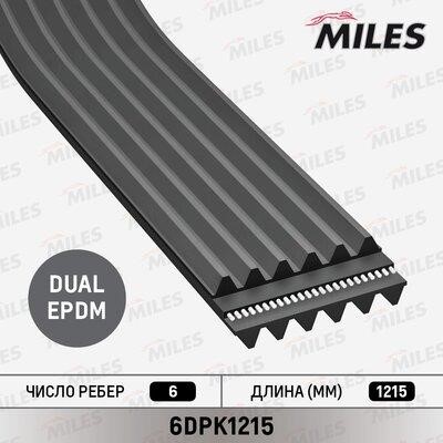Miles 6DPK1215 V-Ribbed Belt 6DPK1215