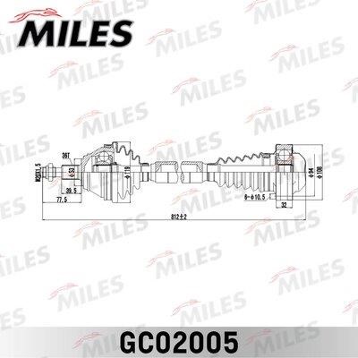 Miles GC02005 Drive shaft GC02005