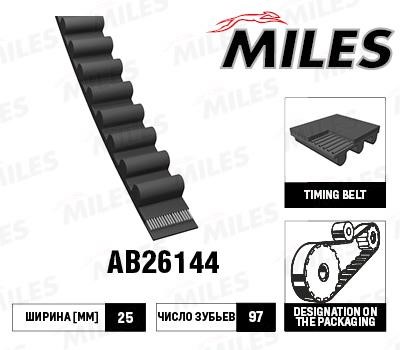 Miles AB26144 Timing belt AB26144