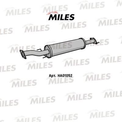 Miles HA01052 Resonator, exhaust system HA01052