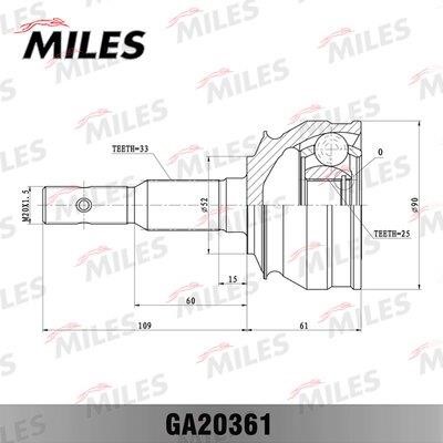 Miles GA20361 Joint kit, drive shaft GA20361