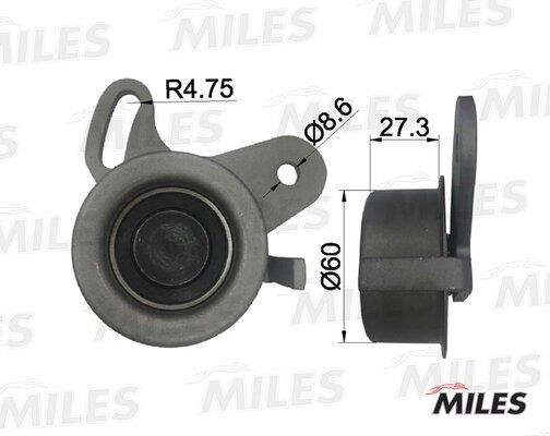 Miles AG02003 Tensioner pulley, timing belt AG02003