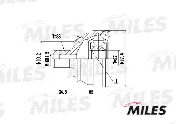 Miles GA20528 CV joint GA20528
