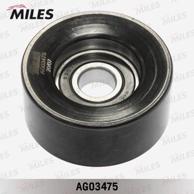Miles AG03475 Tensioner pulley, v-ribbed belt AG03475