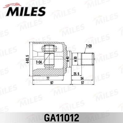 Miles GA11012 Joint kit, drive shaft GA11012