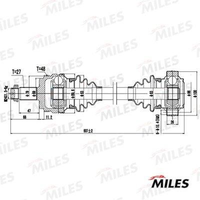 Miles GC01024 Drive shaft GC01024
