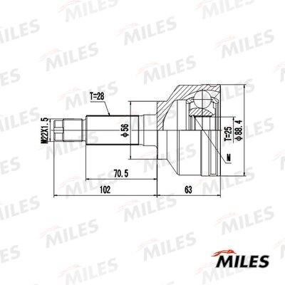 Miles GA20682 Joint kit, drive shaft GA20682