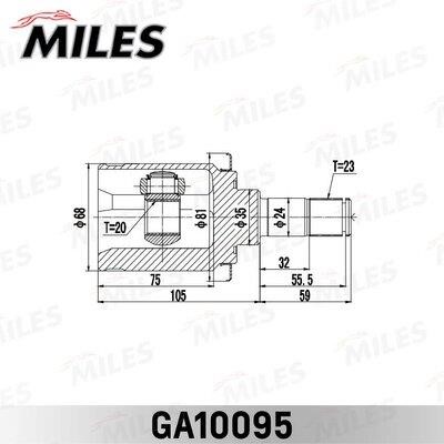 Miles GA10095 Joint kit, drive shaft GA10095
