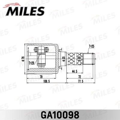 Miles GA10098 Joint kit, drive shaft GA10098