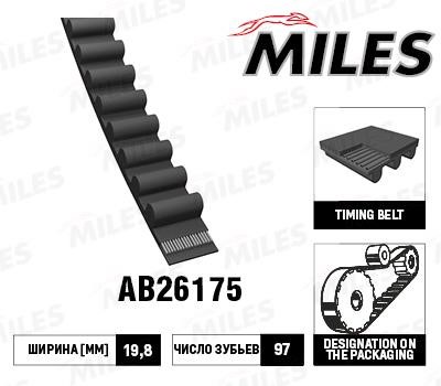 Miles AB26175 Timing belt AB26175