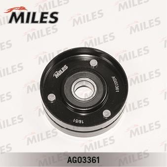 Miles AG03361 Tensioner pulley, v-ribbed belt AG03361
