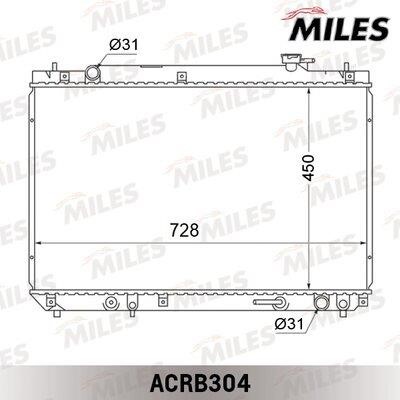 Radiator, engine cooling Miles ACRB304